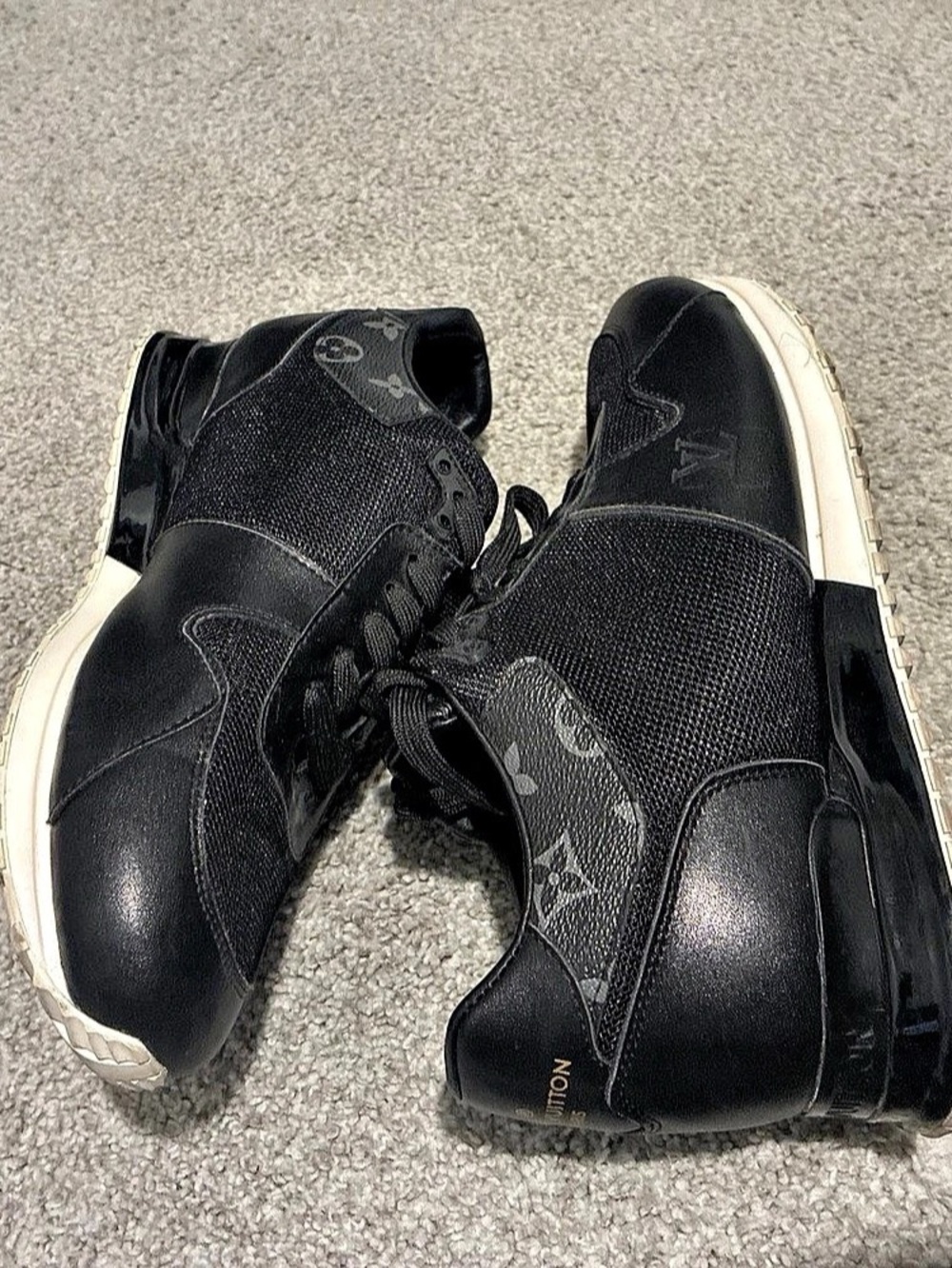 Louis Vuitton Run Away Sneaker Monogram Eclipse Black Sneakers